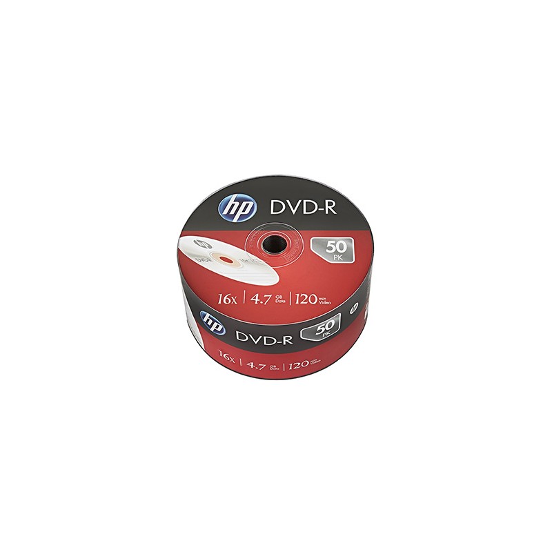 HP DVD-R, DME00070-3, 69303, 4.7GB, 16x, bulk, 50-pack, bez możliwości nadruku, 12cm, do archiwizacji danych