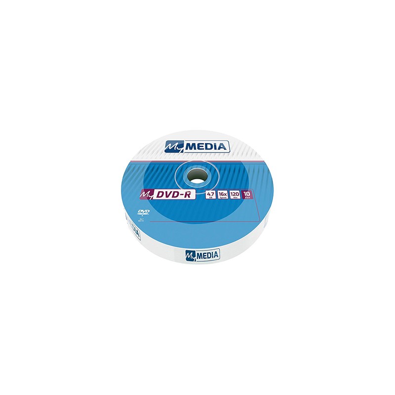 MyMedia DVD-R, 69205, 4.7GB, 16x, wrap, 10-pack, bez możliwości nadruku, 12cm, do archiwizacji danych