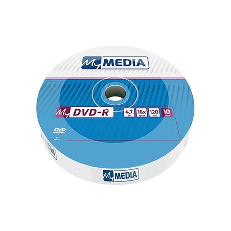 MyMedia DVD-R, 69205, 4.7GB, 16x, wrap, 10-pack, bez możliwości nadruku, 12cm, do archiwizacji danych