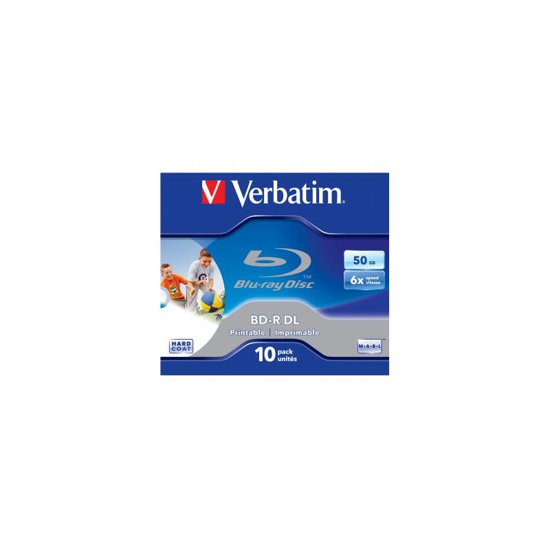 Verbatim BD-R, Dual Layer Printable, 50GB, jewel box, 43735, 6x, cena za 1 sztukę