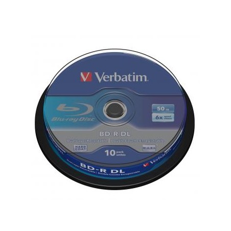 Verbatim BD-R, Dual Layer 50GB, cake box, 43746, 6x, 10-pack, do archiwizacji danych