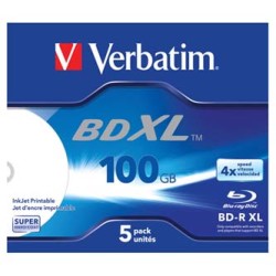 Verbatim BD-R XL, Hard Coat, jewel box, 43789, 4x, 5 szt., do archiwizacji danych