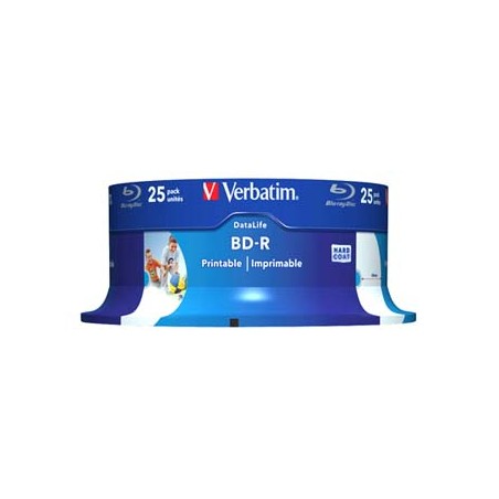 Verbatim BD-R SL, Hard Coat protective layer 25GB, spindle, 43811, 6x, 25-pack, do archiwizacji danych
