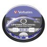 Verbatim BD-R, 25GB, cake box, 43825, 4X, 10-pack, do archiwizacji danych