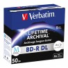 Verbatim BD-R DL, LIFETIME ARCHIVAL, 50GB, jewel case, 43846, 6x, Opakowanie 5 szt
