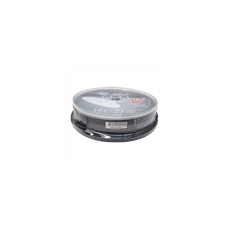 HP BD-R, Single Layer 25GB, Standard, cake box, BRE00071WIP-3, 6x, 10-pack, do archiwizacji danych