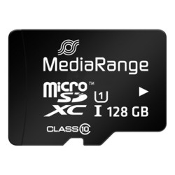 MediaRange Micro Secure Digital Card, 128GB, micro SDXC, MR945, UHS-I U1 (Class 10), z adapterm