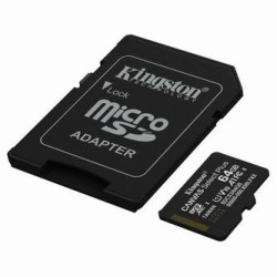 Kingston karta Canvas Select Plus, 64GB, micro SDXC, SDCS3/64GB, UHS-I U1 (Class 10), z adapterm, A1
