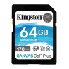Kingston karta pamięci Canvas Go! Plus, 64GB, SDXC, SDG3/64GB, UHS-I U3 (Class 10), V30