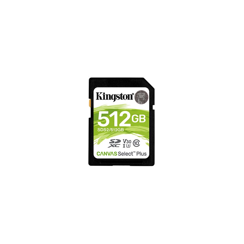 Kingston karta Canvas Select Plus, 512GB, SDXC, SDC2/512GB, UHS-I U3 (Class 10), A1