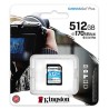 Kingston karta pamięci Canvas Go! Plus, 512GB, SDXC, SDG3/512GB, UHS-I U3 (Class 10), A2, V30
