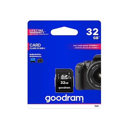 Goodram Karta pamięci Secure Digital Card, 32GB, SDHC, S1A0-0320R12, UHS-I U1 (Class 10)