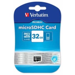 Verbatim Karta  pamięci Micro Secure Digital Card Premium, 32GB, micro SDHC, 44013, UHS-I U1 (Class 10)