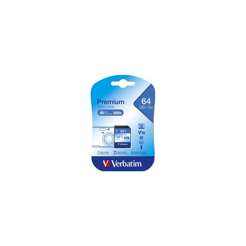 Verbatim microSDXC Flash Card, 64GB, SDXC, 44024, do archiwizacji danych