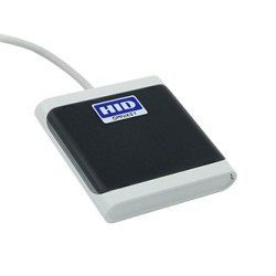 Omnikey czytnik USB 2.0, R50220318-GR, karty chipowe, zewnętrzny, szara, złącze USB