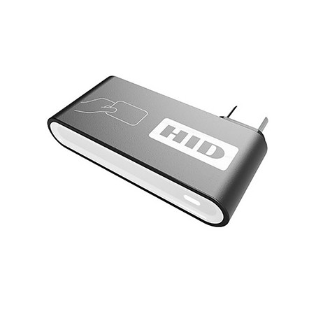Omnikey czytnik USB-C, RDU55200-00-000000, karty chipowe, zewnętrzny, czarny / srebrny, Złącze USB-C