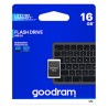 Goodram USB flash disk, USB 2.0, 16GB, UPI2, czarny, UPI2-0160K0R11, USB A, z osłoną