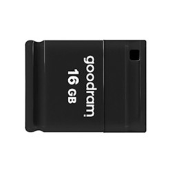 Goodram USB flash disk, USB 2.0, 16GB, UPI2, czarny, UPI2-0160K0R11, USB A, z osłoną