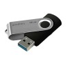Goodram USB flash disk, USB 3.0, 16GB, UTS3, czarny, UTS3-0160K0R11, USB A, z obrotową osłoną