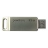 Goodram USB flash disk, USB 3.0, 32GB, ODA3, srebrny, ODA3-0320S0R11, USB A / USB C, z obrotową osłoną