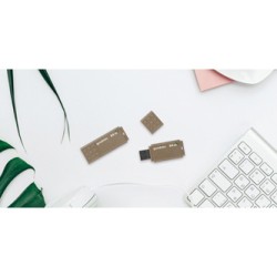 Goodram USB flash disk, USB 3.0, 32GB, UME3 ECO FRIENDLY, brązowy, UME3-0320EFR11, USB A, z osłoną