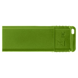 Verbatim USB flash disk, USB 2.0, 16GB, Slider, zielony, niebieski, czerwony, 49326, USB A, z wysuwanym złączem. 3 szt