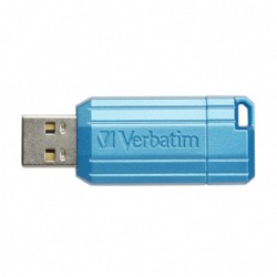 Verbatim USB flash disk, USB 2.0, 128GB, Store,N,Go PinStripe, niebieski, 49461, do archiwizacji danych