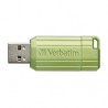 Verbatim USB flash disk, USB 2.0, 128GB, Store,N,Go PinStripe, zielony, 49462, do archiwizacji danych