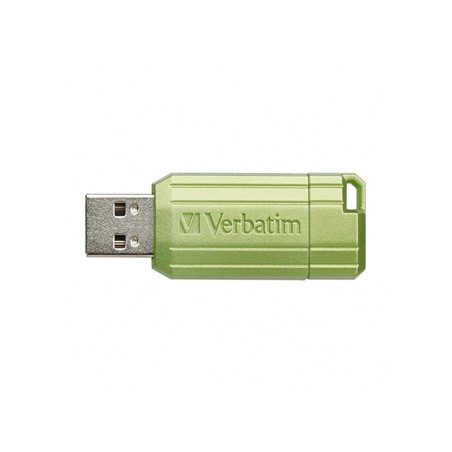 Verbatim USB flash disk, USB 2.0, 64GB, Store,N,Go PinStripe, zielony, 49964, do archiwizacji danych
