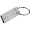 Verbatim USB flash disk, USB 2.0, 16GB, Metal Executive, Store N Go, srebrny, 98748, USB A, z oczkiem na brelok