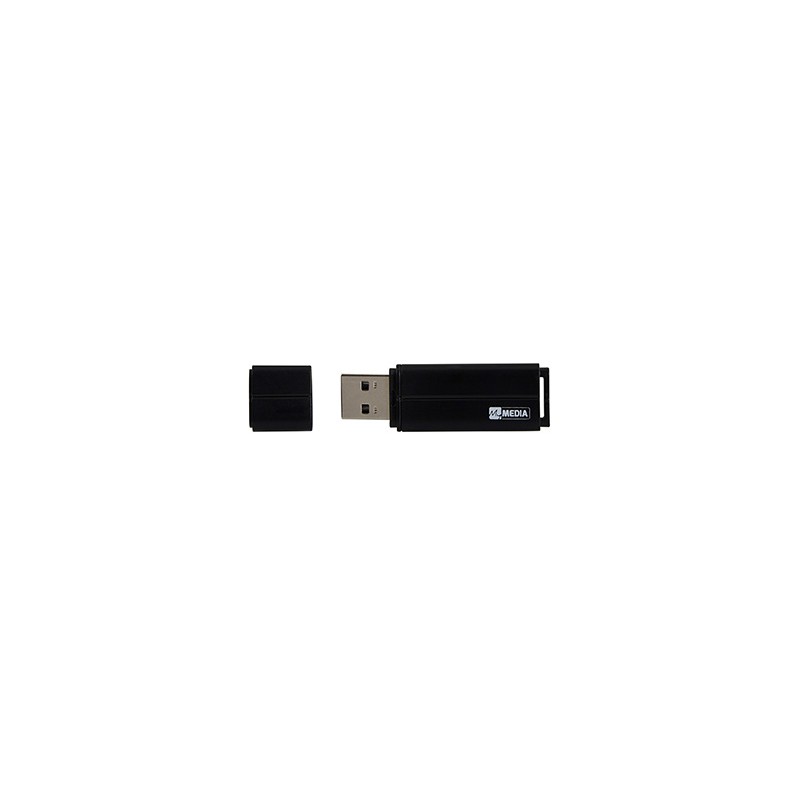 MyMedia USB flash disk, USB 2.0, 16GB, czarny, 69261, z plastikową osłoną