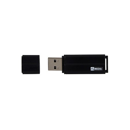 MyMedia USB flash disk, USB 2.0, 16GB, czarny, 69261, z plastikową osłoną