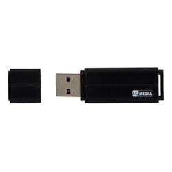 MyMedia USB flash disk, USB 2.0, 64GB, czarny, 69263, z plastikową osłoną