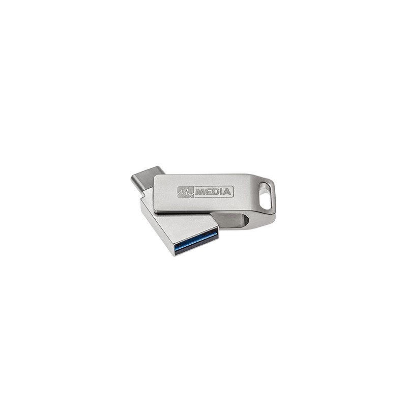 MyMedia MyDual USB 3.2 Gen 1, USB 3.2 Gen 1, 16GB, 69268, srebrny, 69268, USB A / USB C, z obrotową osłoną