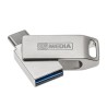 MyMedia MyDual USB 3.2 Gen 1, USB 3.2 Gen 1, 16GB, 69268, srebrny, 69268, USB A / USB C, z obrotową osłoną