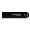 Kingston USB flash disk, USB 3.0, 8GB, IronKey D300S, czarny, IKD300S/8GB, USB A, szyfrowanie XTS-AES 256-bit