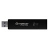Kingston USB flash disk, USB 3.0, 8GB, IronKey D300S, czarny, IKD300S/8GB, USB A, szyfrowanie XTS-AES 256-bit