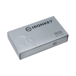 Kingston USB flash disk, USB 3.0, 8GB, IronKey D300S, czarny, IKD300S/8GB, USB A, szyfrowanie XTS-AES 256-bit
