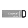 Kingston USB flash disk, USB 3.0, 64GB, DataTraveler(R) Kyson, srebrny, DTKN/64GB, USB A, z oczkiem na brelok
