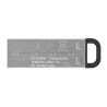 Kingston USB flash disk, USB 3.0, 256GB, DataTraveler(R) Kyson, srebrny, DTKN/256GB, USB A, z oczkiem na brelok
