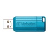 Verbatim USB flash disk, USB 2.0, 32GB, PinStripe, Store N Go, niebieski, 49057, USB A, z wysuwanym złączem