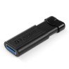 Verbatim USB flash disk, USB 3.0, 32GB, PinStripe, Store N Go, czarny, 49317, USB A, z wysuwanym złączem