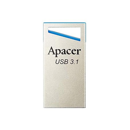 Apacer USB flash disk, USB 3.0, 128GB, AH155, srebrny, AP128GAH155U-1, USB A, z oczkiem na brelok