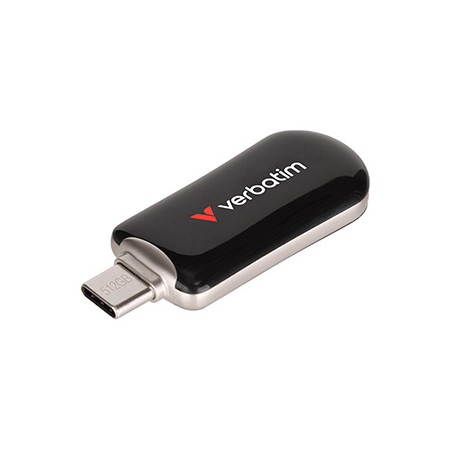 Verbatim Plectra USB flash disk, USB C a USB 3.2 Gen 1, 512GB, Dual QuickStick, szary, 30227, USB C, z oczkiem na brelok