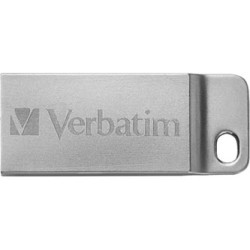 Verbatim USB flash disk, USB 2.0, 64GB, Metal Executive, Store N Go, srebrny, 98750, USB A, z oczkiem na brelok