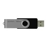 Goodram USB flash disk, USB 2.0, 128GB, UTS2, czarny, UTS2-1280K0R11, USB A, z obrotową osłoną