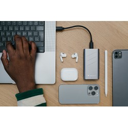 SSD Zewnętrzny Verbatim TurboMetal SSD, 32022, 2000GB, Nero Backup, Srebrny, w zestawie kabel USB-C 20 cm, M.2, USB C, 2TB