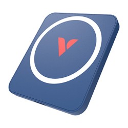 SSD Zewnętrzny Verbatim SnapBack Magnetic SSD, 32075, 1000GB, Blue Metallic, MagSave, 2x kabel USB C, 1TB