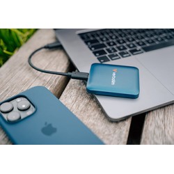 SSD Zewnętrzny Verbatim SnapBack Magnetic SSD, 32076, 2000GB, Blue Metallic, MagSave, 2x kabel USB C, 1TB