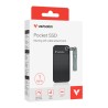 SSD Zewnętrzny Verbatim Pocket SSD Black/Grey, 32190, 1000GB, czarny, M.2, zawiera kabel USB C, USB-C, 1TB